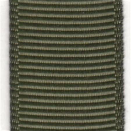 Papilion Papilion R074200230574100Y .88 in. Grosgrain Ribbon 100 Yards - Olive Drab R074200230574100Y